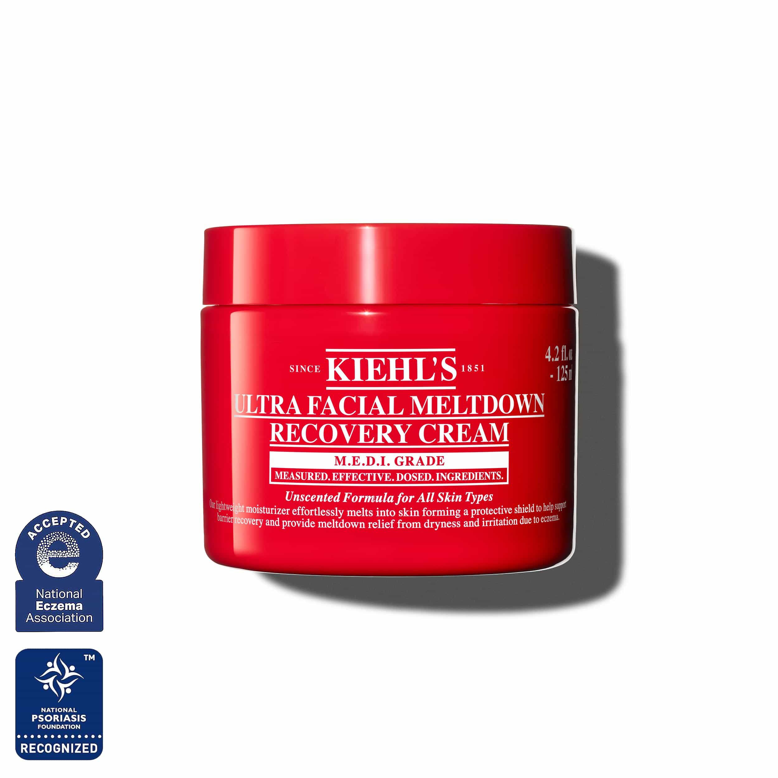 Червен буркан Kiehl’s Ultra Facial Meltdown Recovery Cream Whip, размер 125 мл.