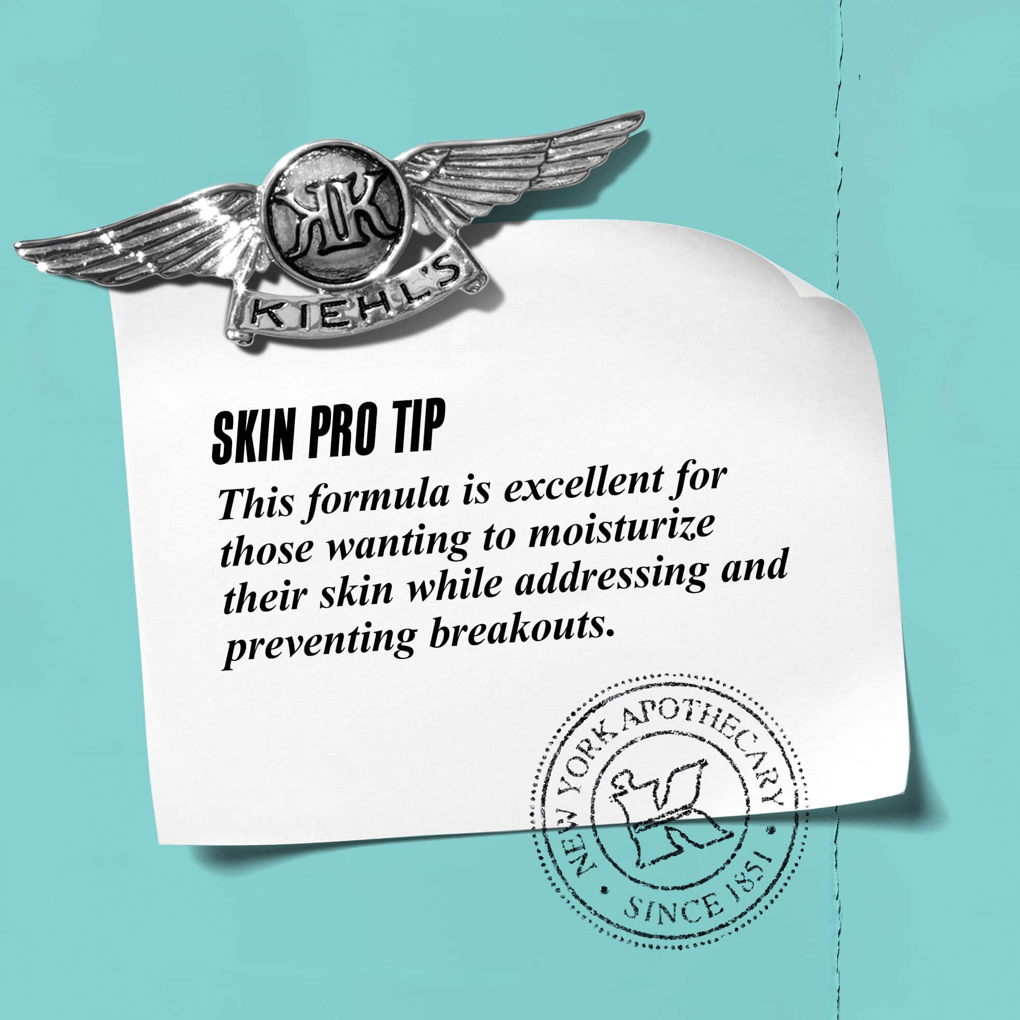 Графика с текст: „Професионален съвет: Тази формула е отлична за третиране и хидратиране на кожата, като същевременно адресира и предотвратява обриви.“