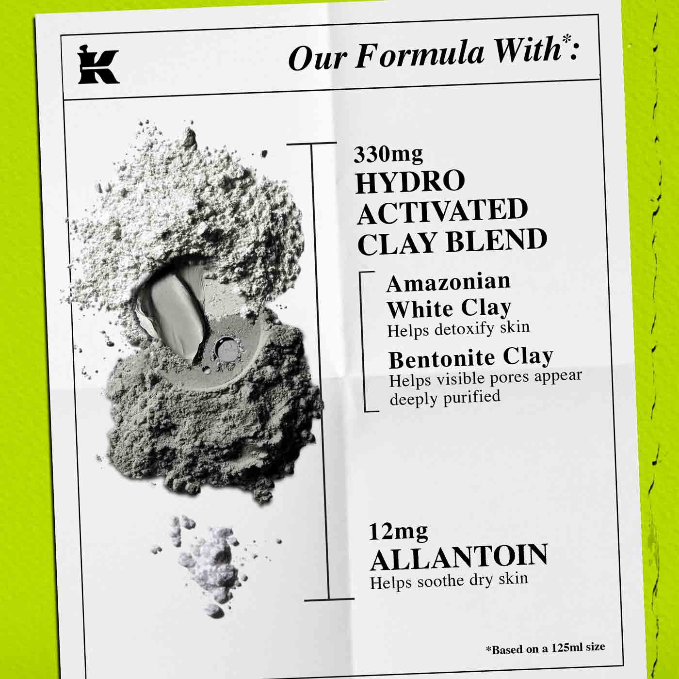 Съставки на дълбоко почистващата маска Kiehl's Rare Earth – амазонска бяла глина, алое барбаденсис