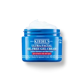 Бурканче от 50 мл Kiehl's Ultra Facial Oil-Free Gel Cream на бял фон.