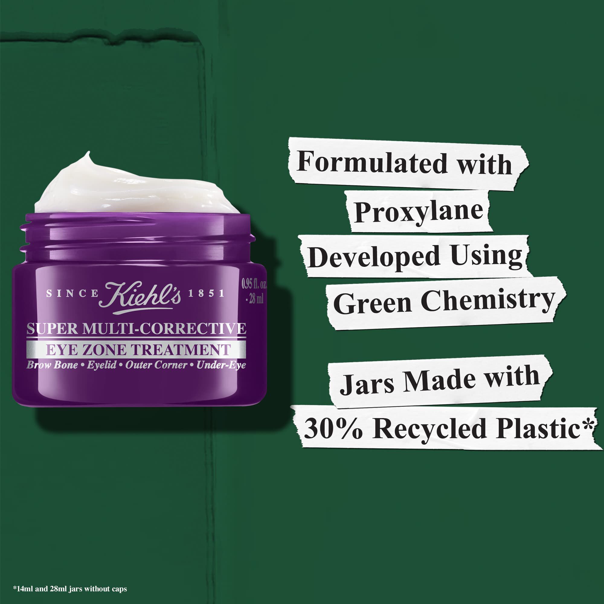 Формулиран с проксилан, разработен чрез зелена химия – бурканите са изработени от 30% рециклирана пластмаса