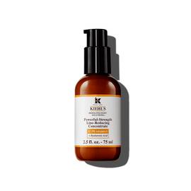 Бутилка от 75 мл Kiehl's Powerful-Strength Line-Reducing Concentrate на бял фон.