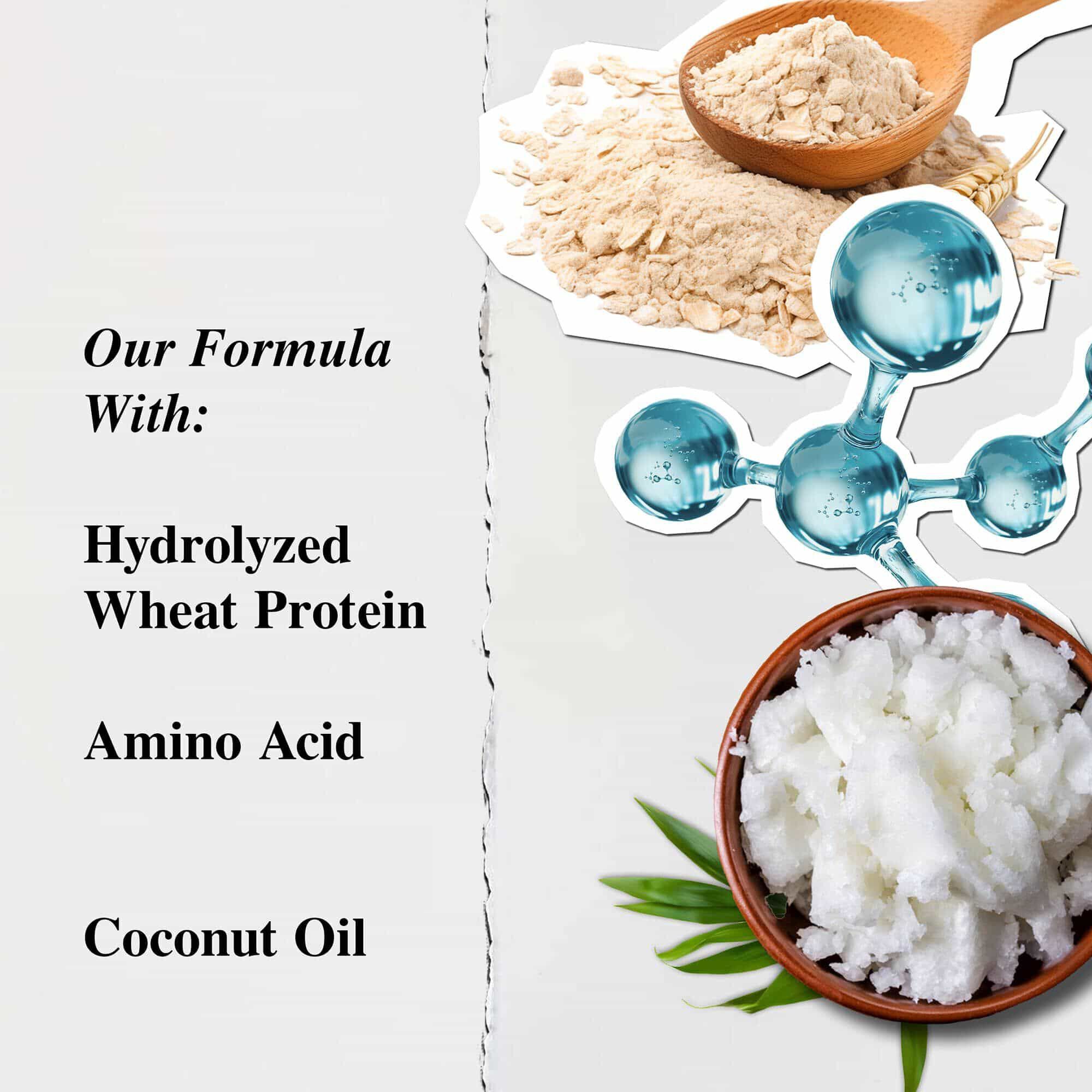 Съставки на шампоана Kiehl's Amino Acid Shampoo - Хидролизиран пшеничен протеин, аминокиселини, кокосово масло от справедлива търговия