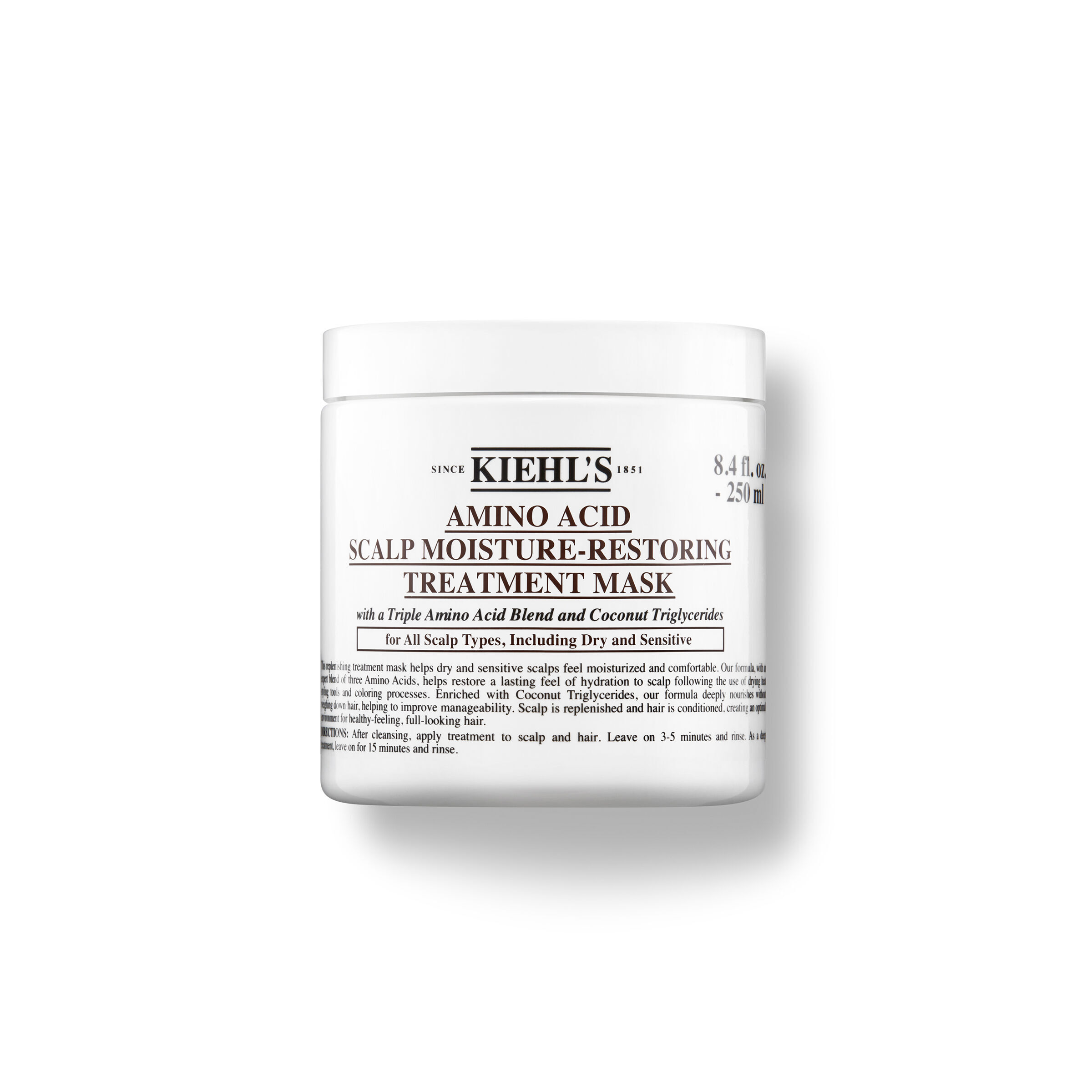 Amino Acid Scalp Moisture Restoring Treatment Mask key ingredients amino acids and coconut triglycerides