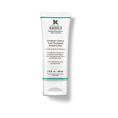 Туба с лосион за лице на Kiehl's за контрол на акне с салицилова киселина и витамин B.