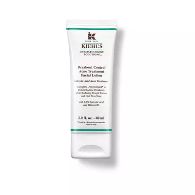 Туба с лосион за лице на Kiehl's за контрол на акне с салицилова киселина и витамин B.
